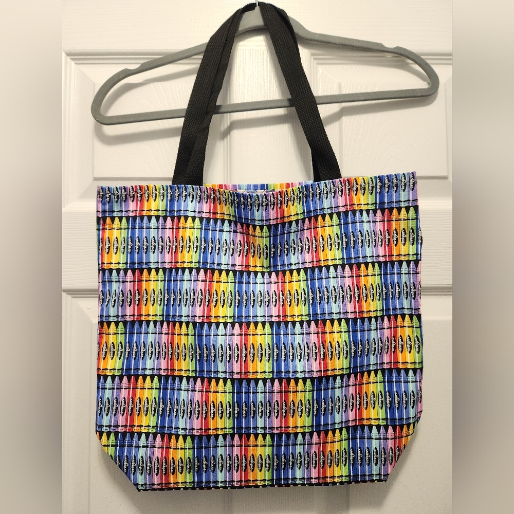 Handmade Crayons themed Tote Bag